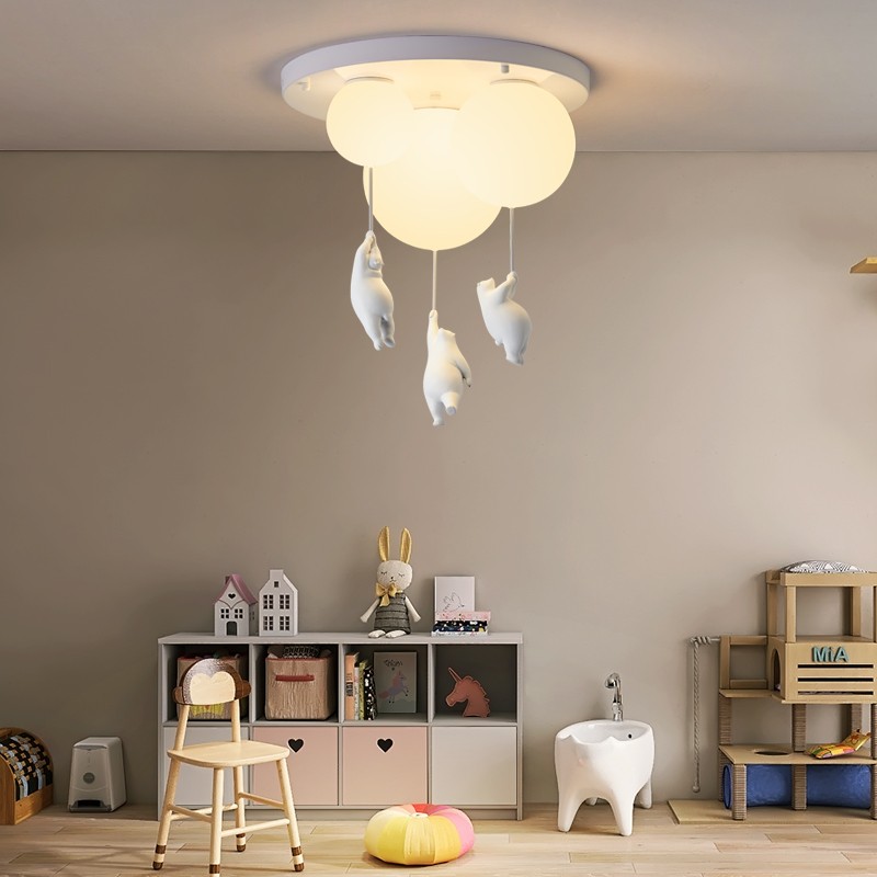 herinneringen Dakloos Vooroordeel Cartoon Beer Ballon Plafondlamp | LED kinderkamerlampen - Mojlife