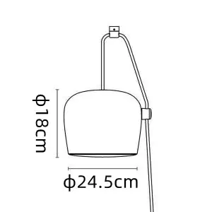Aim pendant lamp with a diameter of 24.5 cm