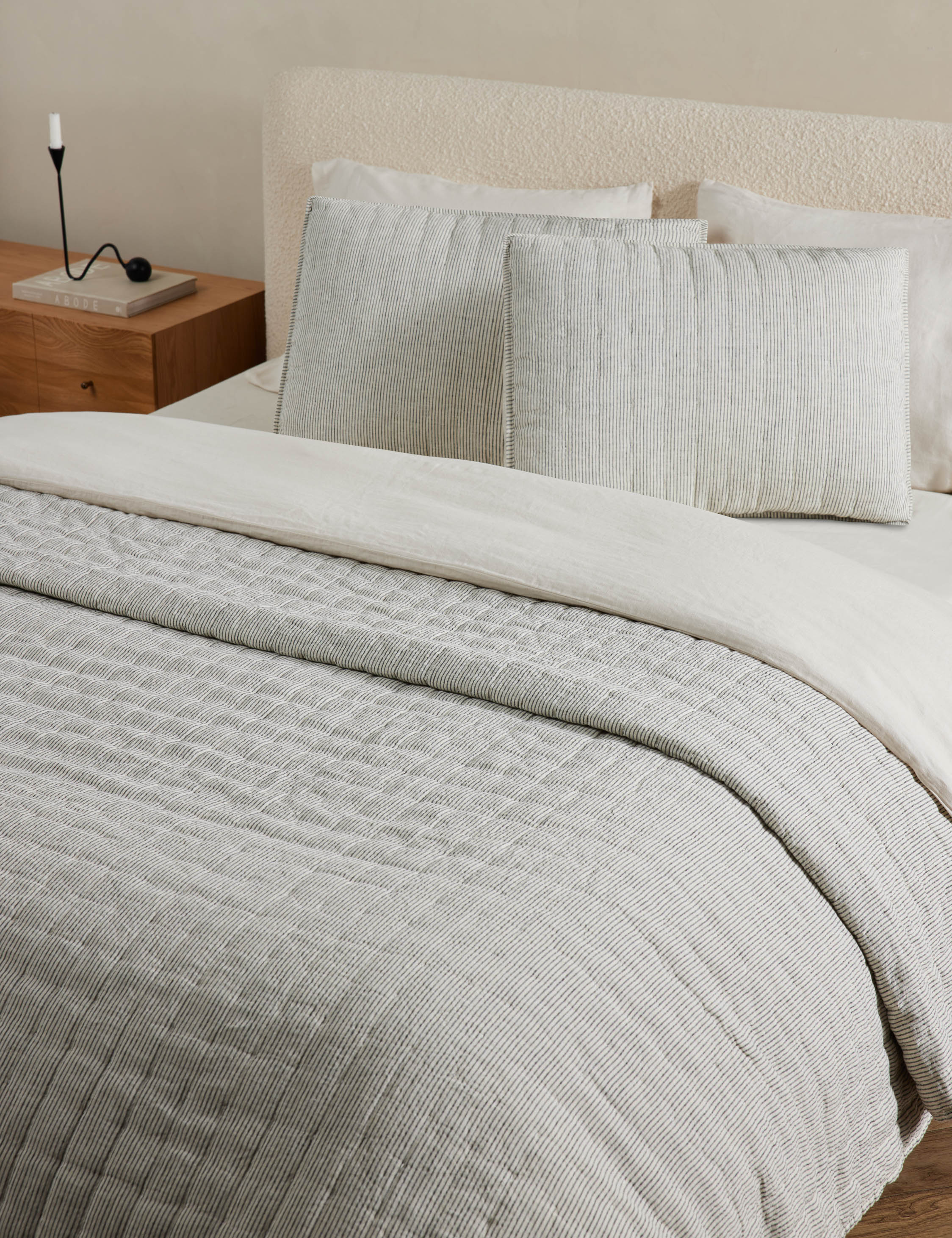 Sarah Sherman Samuel Lammin Linen Quilted Coverlet - Thumbnail 5