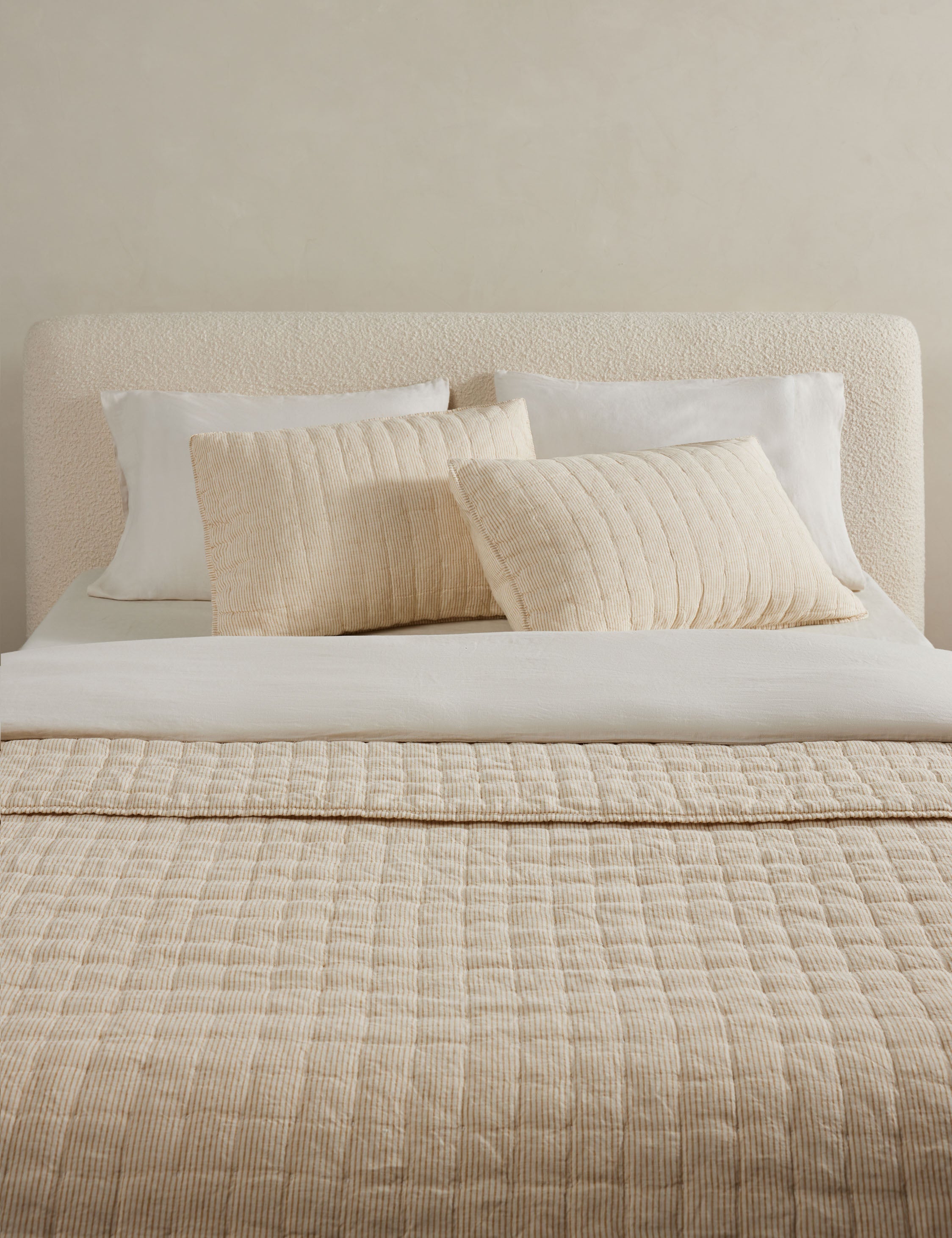 Sarah Sherman Samuel Lammin Linen Quilted Coverlet - Thumbnail 2